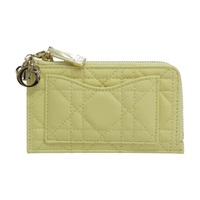黃色 羊皮 Lady Dior Cosmos Cardholder 零錢包【Dior 迪奧 】 S0965ONMJ