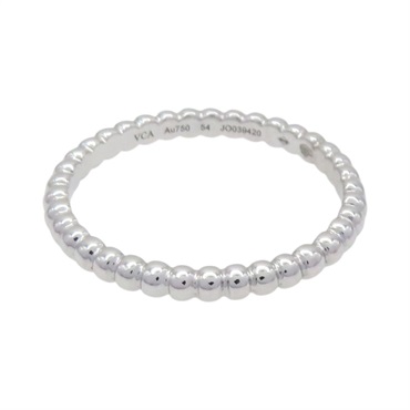 18K白金 Perlee 金珠 戒指 #54【Van Cleef & Arpels 梵克雅寶】 VCARPJME00