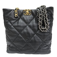 黑色 羊皮 19 肩背包【CHANEL 香奈兒】 AS3519
