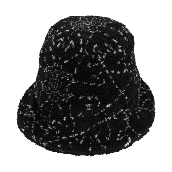 黑色 棉布 CC Logo Bucket 帽子【CHANEL 香奈兒】 e58195f