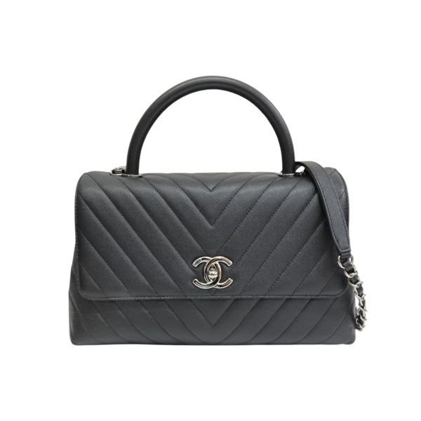 黑色牛皮 COCO Handle 29 兩用包 A92991【CHANEL 香奈兒】 A92991