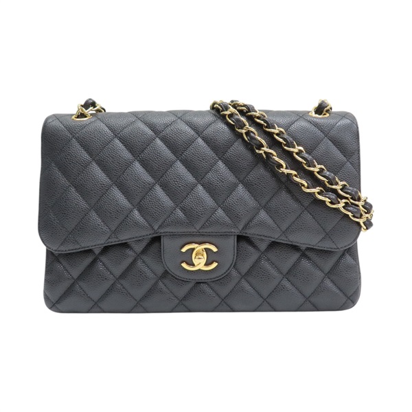 黑色 荔枝紋 牛皮 COCO Jumbo 30 肩背包 無卡【CHANEL 香奈兒】 A58600