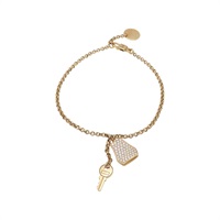 18K玫瑰金 Kelly Clochette 手鍊【HERMES 愛馬仕】 H220463B 00SH