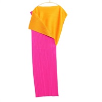 PLEATS PLEASE Bird of Paradise Dress 長洋裝 橘/桃粉色 一生摺 pp38jh433