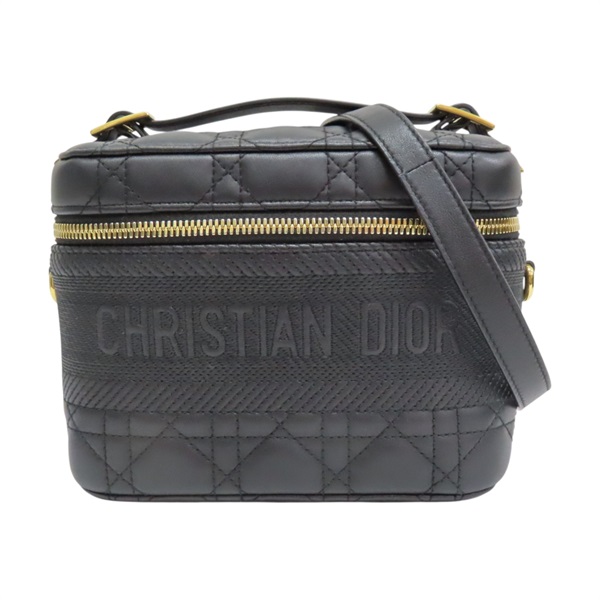 黑色 羊皮 Diortravel Vanity Case 肩背包【Dior 迪奧】 S5488UNTR