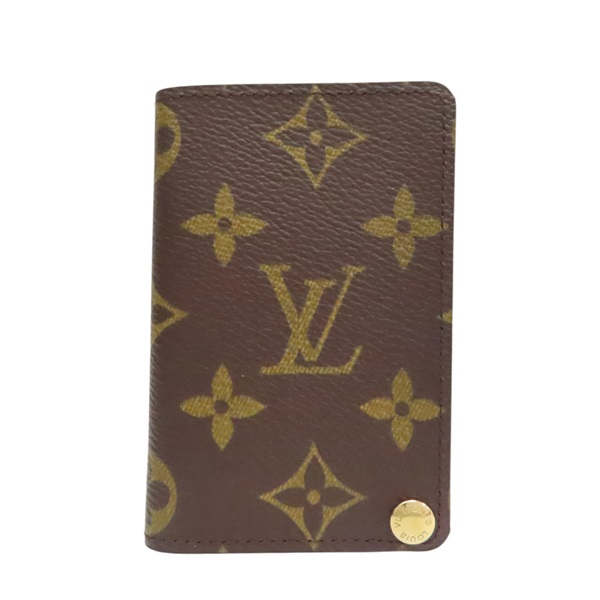 棕色 原花 PVC塗層帆布 名片夾【LOUIS VUITTON LV 路易威登】 M60937