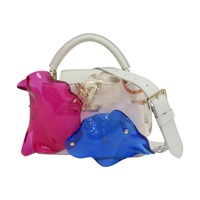 白色牛皮 Capucines Mini Blossom 兩用包【LOUIS VUITTON LV 路易威登】 M25421