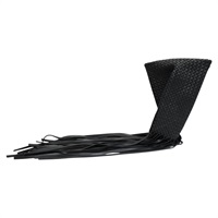 黑色 編織牛皮 流蘇 手拿包【BOTTEGA VENETA BV 寶緹嘉】