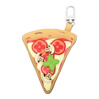 棕色 牛皮 Pizza bag charm 吊飾 M02189 【LOUIS VUITTON LV 路易威登】 M02189
