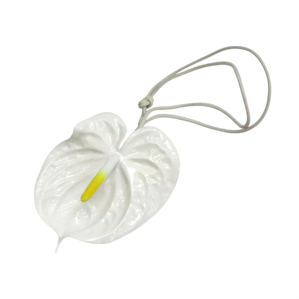 白色 火鶴花 橡膠 Anthurium Flower 吊飾【LOEWE 羅威】