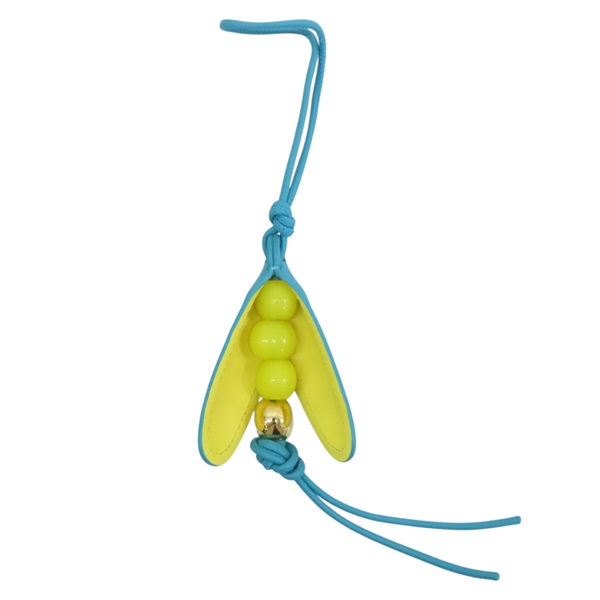 藍色 牛皮 豆子造型 掛飾【LOEWE 羅威】