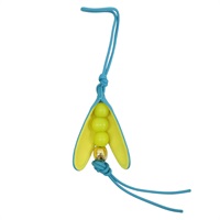 藍色 牛皮 豆子造型 掛飾【LOEWE 羅威】