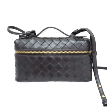 黑色 編織牛皮 Bang Bang Vanity 肩背包【BOTTEGA VENETA BV 寶緹嘉】