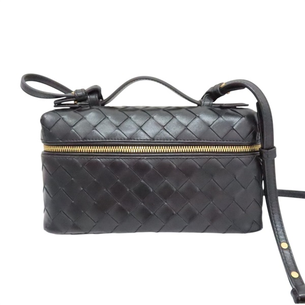 黑色 編織牛皮 Bang Bang Vanity 肩背包【BOTTEGA VENETA BV 寶緹嘉】