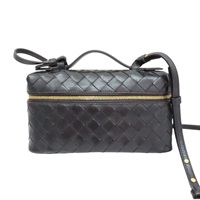 黑色 編織牛皮 Bang Bang Vanity 肩背包【BOTTEGA VENETA BV 寶緹嘉】