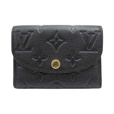 黑色 原花 牛皮壓紋 零錢包【LOUIS VUITTON LV 路易威登】 M81455