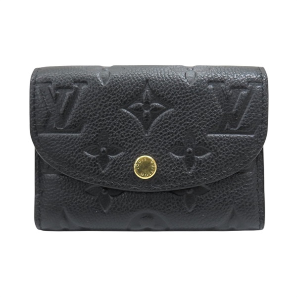 黑色 原花 牛皮壓紋 零錢包【LOUIS VUITTON LV 路易威登】 M81455