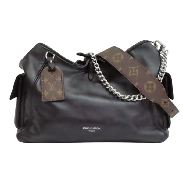 黑色 羊皮 CarryAll Cargo Vibe PM 肩背包【LOUIS VUITTON LV 路易威登】 M24861