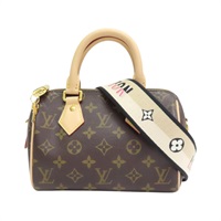 棕色 原花帆布 Speedy Bandouliere 20 兩用包【LOUIS VUITTON LV 路易威登】 M46234