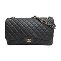 黑色 羊皮 coco 40cm 肩背包【CHANEL 香奈兒】 AS4661