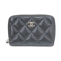 黑色 菱格紋 羊皮 Classic 零錢包 無卡【CHANEL 香奈兒】 AP0216