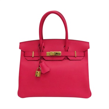 極致粉 Epsom牛皮 Birkin 30 柏金包 手提包 D刻 金釦【HERMES 愛馬仕】