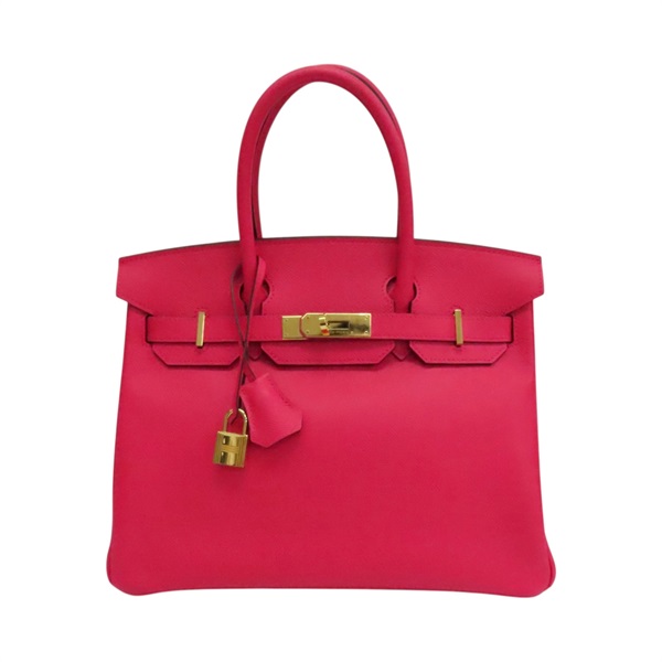 極致粉 Epsom牛皮 Birkin 30 柏金包 手提包 D刻 金釦【HERMES 愛馬仕】