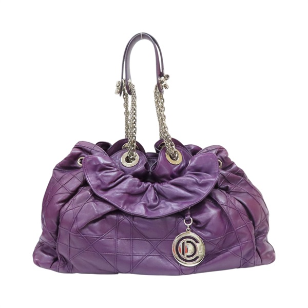 紫色 羊皮 肩背包【Dior 迪奧】