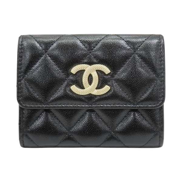 黑色 荔枝紋 牛皮 零錢包【CHANEL 香奈兒】 AP4319