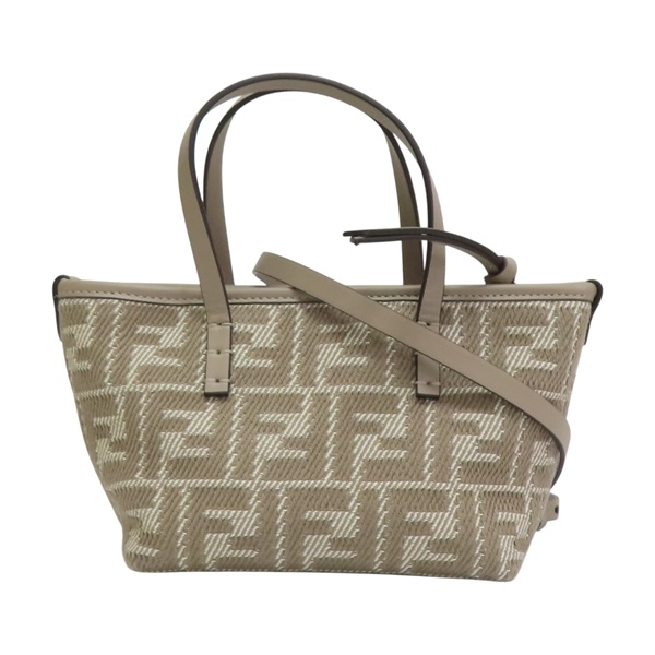 棕色 提花帆布 兩用包 8BS096【FENDI 芬迪】 8BS096