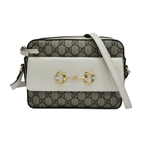 白色 Horsebit 1955 肩背包【GUCCI 古馳】 645454