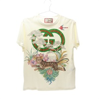 GUCCI 古馳 短袖 T恤 XXS 奶油白 棉質 615044 XJD4G