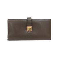 宗/藍色 羊皮 ROMA 雙色 扣式長夾【FENDI 芬迪】 8M0367