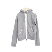 MONCLER 長袖 連帽外套 S 灰色 棉質 C20938498900 8098W