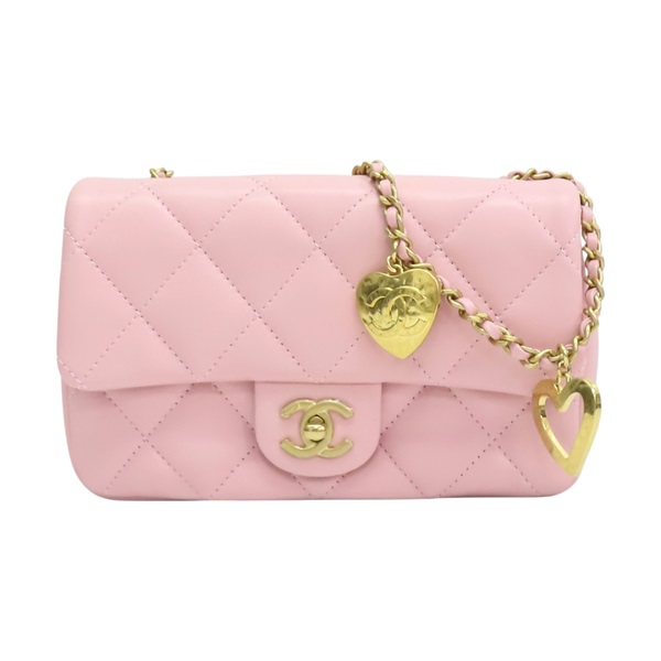 粉色 菱格紋 羊皮 coco 20cm 肩背包 A11778【CHANEL 香奈兒】 A11778