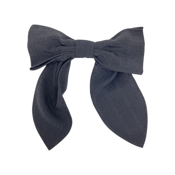 黑色 絲綢 髮帶 髮夾【CHANEL 香奈兒】