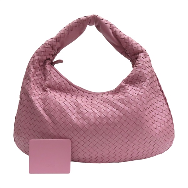 粉色 羊皮編織 肩背包【BOTTEGA VENETA BV 寶緹嘉】 115654