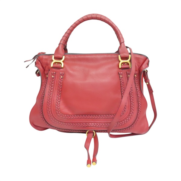 紅色 牛皮 Marcie 兩用包【Chloe 克羅伊】