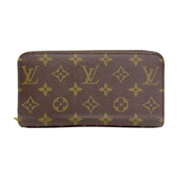 棕色 帆布 Zippy Wallet 拉鍊 長夾【LOUIS VUITTON LV 路易威登】 M42616