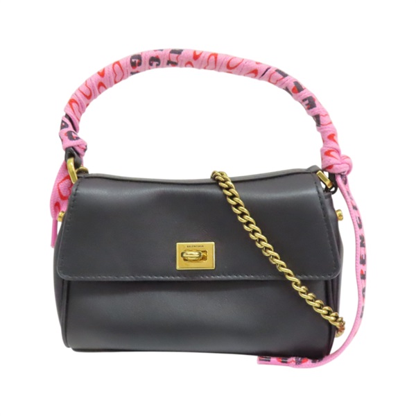 黑色 牛皮 Rodeo 鍊帶 兩用包 (情人節限量款)【BALENCIAGA 巴黎世家】 819429