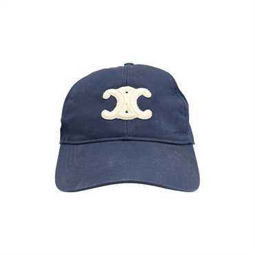 藍色棉布 Triomphe Baseball 帽子【CELINE 賽琳】 2AUT6969P
