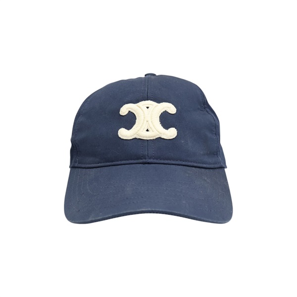 藍色棉布 Triomphe Baseball 帽子【CELINE 賽琳】 2AUT6969P