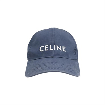 藍色棉布 棒球帽 L號【CELINE 賽琳】 2AUA1969P