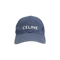 藍色棉布 棒球帽 L號【CELINE 賽琳】 2AUA1969P