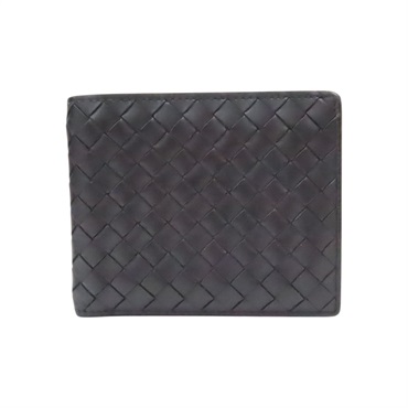 黑色 羊皮 對折短夾【BOTTEGA VENETA BV 寶緹嘉】