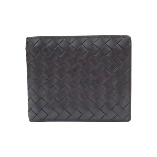 黑色 羊皮 對折短夾【BOTTEGA VENETA BV 寶緹嘉】