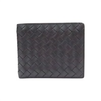 黑色 羊皮 對折短夾【BOTTEGA VENETA BV 寶緹嘉】