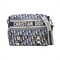 藍色 Oblique 刺繡 帆布 Diorcamp 肩背包 斜背包【Dior 迪奧】 M1240ORIW