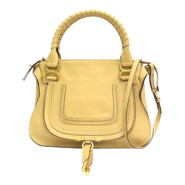 駝色 牛皮 Marcie Medium 兩用包【Chloe 克羅伊】