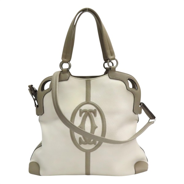 雙色 帆布 Marcello 兩用包【Cartier 卡地亞】